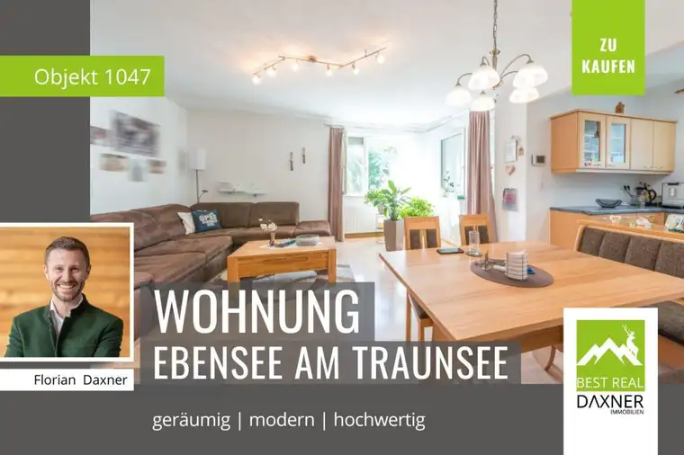 Traumhafte 3-Zimmer-Wohnung mit Bergblick in Ebensee am Traunsee