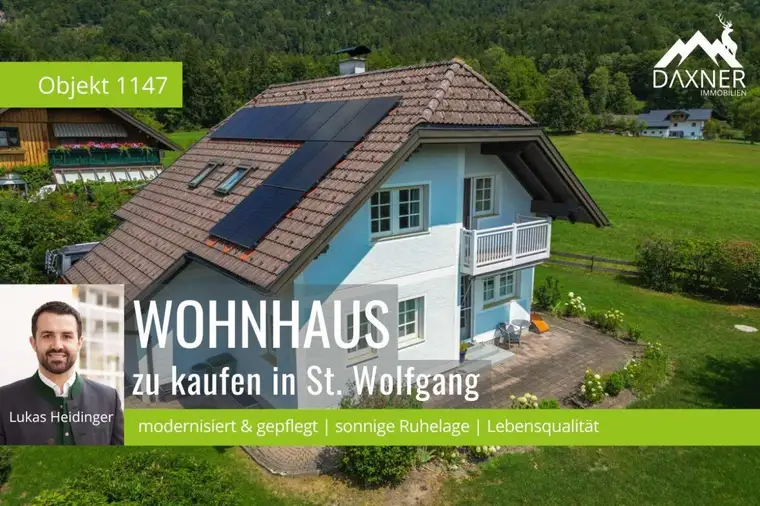 Natur. Ruhe. Lebensqualität. – Einfamilienhaus in idyllischer Lage nahe dem Wolfgangsee