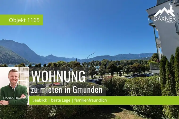 Traumhafte 4 - Zimmerwohnung mit Seeblick in bester Lage von Gmunden