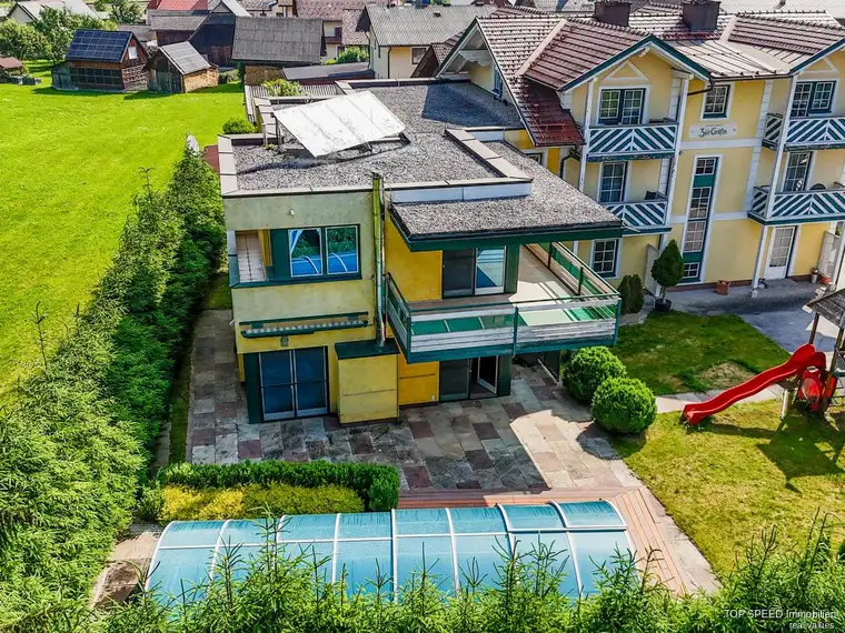 Wohnen über 2 Etagen mit Pool &amp; Garten, 2 Carport mitten im Schigebiet Schladming - Dachstein