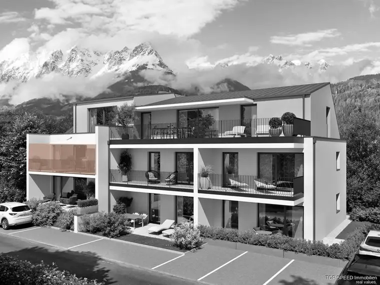Familientraum: Moderne 4 - Zimmer Wohnung mit Balkon und Garten in Bischofshofen