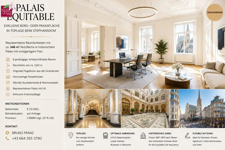 Repräsentative Büro- oder Praxisfläche in Toplage beim Stephansdom