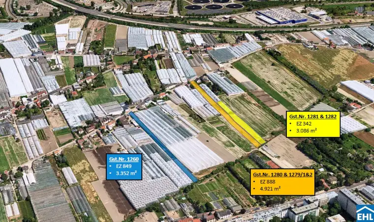 Grundstücke einzeln oder als Paket in 1110 Kaiserebersdorf