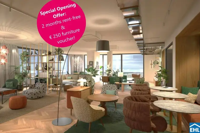 Special Opening Offer: 2 months rent-free &amp; € 250 furniture voucher!