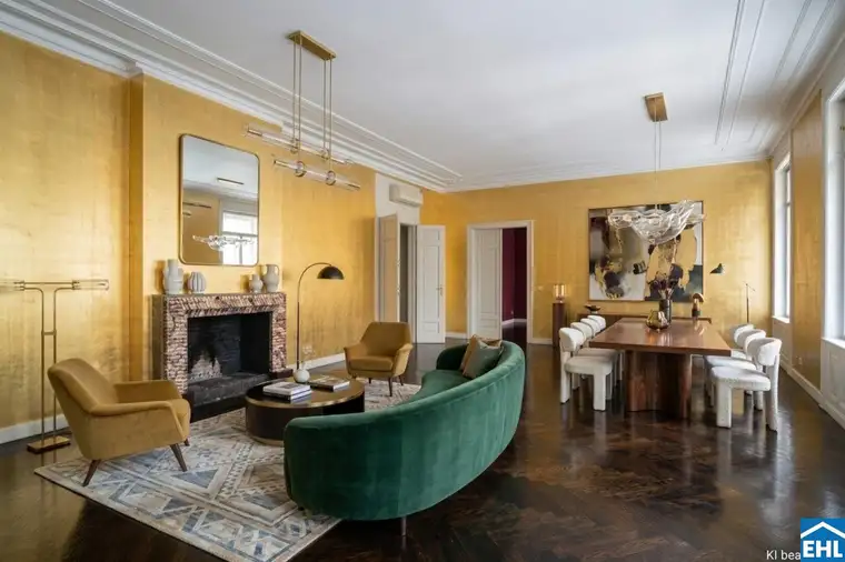 Prachtvolle Altbauwohnung in Wiener Bestlage mit Blick auf die französische Botschaft