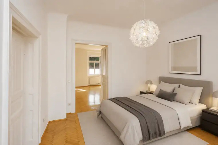 Großzügige 3-Zimmer-Altbauwohnung mit Balkon und Parkplatz in Graz-Geidorf