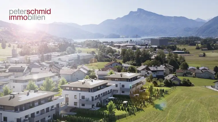 PROVISIONSFREI FÜR DEN KÄUFER! 3 - Zimmer-Ersbezugswohnung in Mondsee mit großem Balkon im Baurechtseigentum!