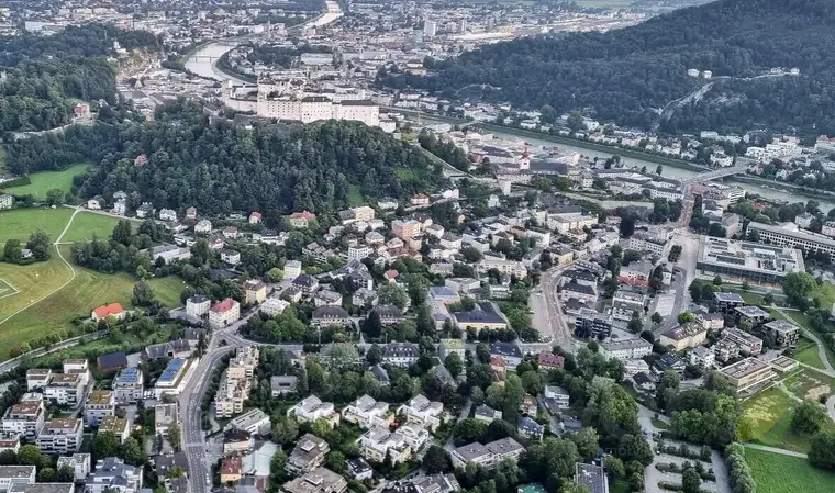 Altbestand mit baubewilligtem Neubau und Umbau - Nonntal