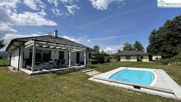 Bungalow mit Pool &amp; Garten - Nahe Golfplatz *Videorundgang*