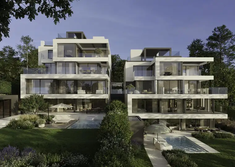 Exklusive Gartenetage mit Privatpool, Poolhaus und großzügigem Garten