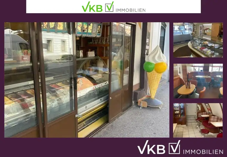 Voll eingerichtetes Kaffeehaus mit jahrzehntelangen Stammkunden im Zentrum Enns