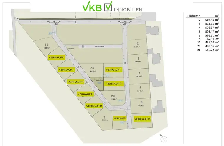 Grundstück in Seenähe – 526 m² in der Marktgemeinde Asten nahe Pichlinger See