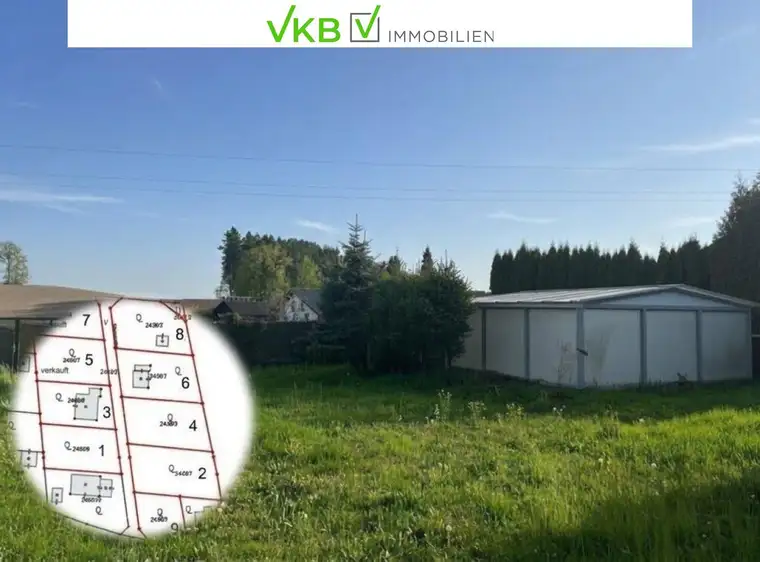 Traumhaftes Baugrundstück nähe Gallneukirchen mit hochwertiger Garage – Alberndorf in der Riedmark ( GST 2438/5 )