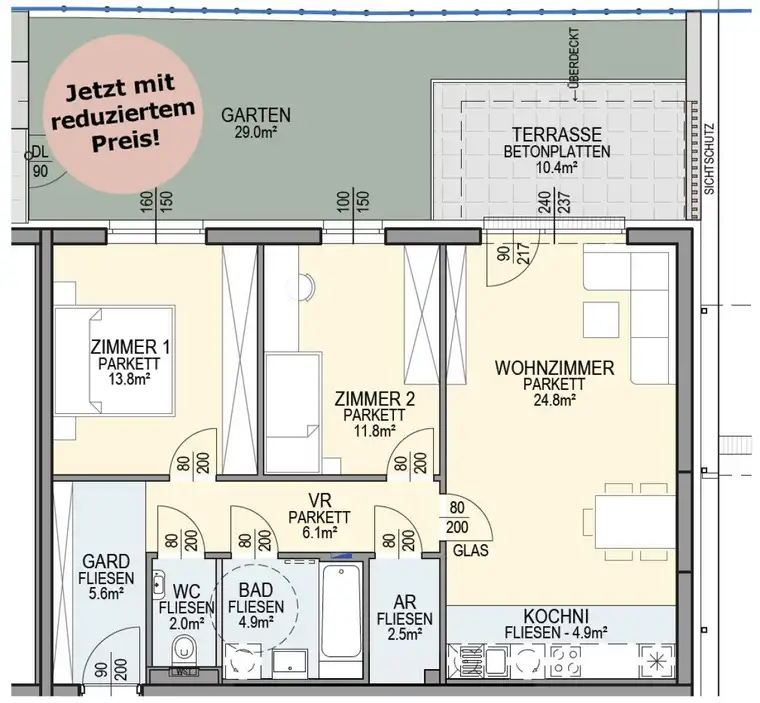 Top 1 | Gemütlich vorsorgen in grüner Lage – 76 m²
