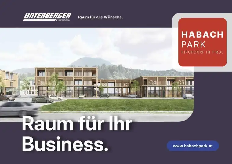 ab 200 m² bis 690 m² Handels- und Gewerbeflächen im Neubauprojekt Habach Park Kirchdorf/Tirol (Kauf!)