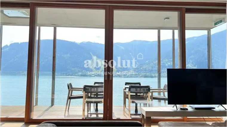 Luxus auf höchstem Niveau! Ferienwohnung mit 2 SZ und Panoramablick direkt am Ufer des Zeller Sees!