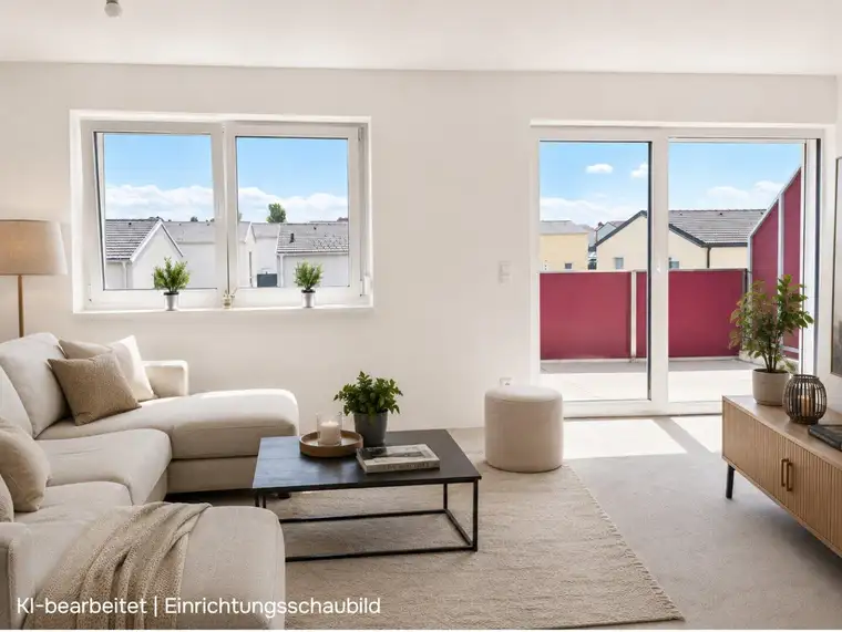 Ruhige 4-Zimmer-Wohnung im ziegelmassivem Energiesparhaus | 2 Balkone, Kellerabteil &amp; 2 Parkplätzen