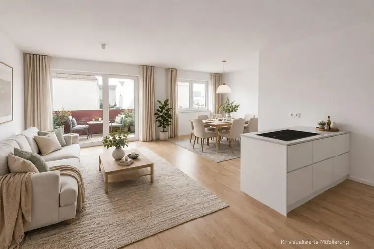 Großzügige 4-Zimmer-Eigentumswohnung | 96 m² Wohnfläche | mit Freiflächen &amp; 2 Parkplätzen (Ziegelmassivbau!)