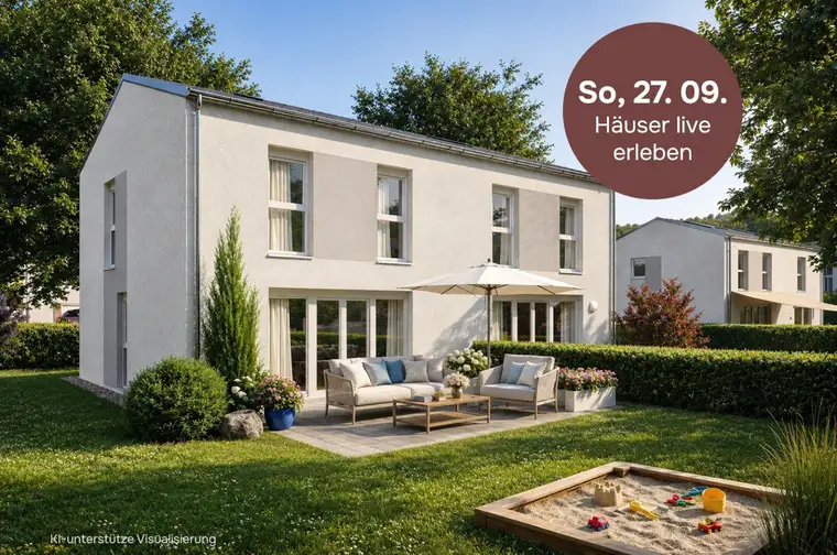 Niedrigenergie-Ziegelmassiv Doppelhaus | LWP, PV-Anlage | 4 Zimmer | Terrasse, Eigengarten &amp; 2 Parkplätzen