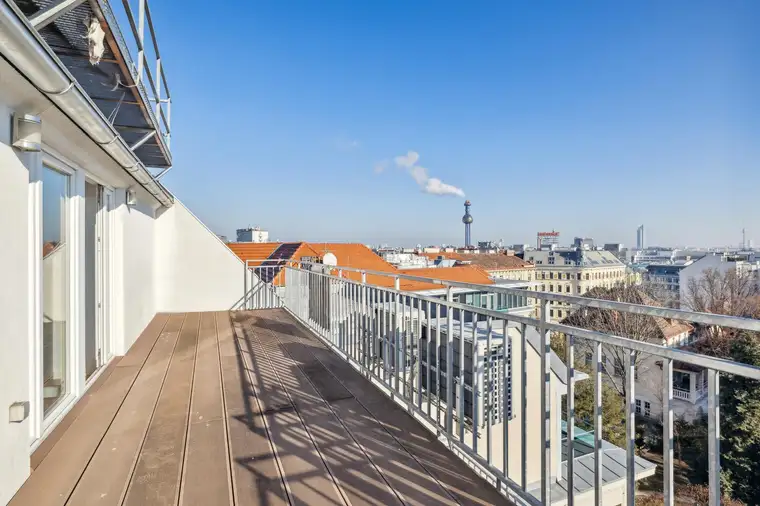 Penthouse-Wohnung über den Dächern von Wien