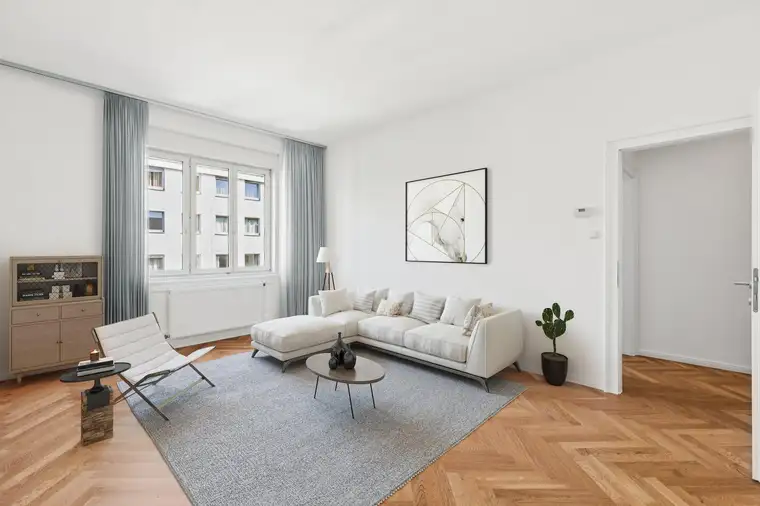 Erstbezug nach umfassender Renovierung - Loggia-Wohnung in ruhiger Lage in Wiens 7. Bezirk
