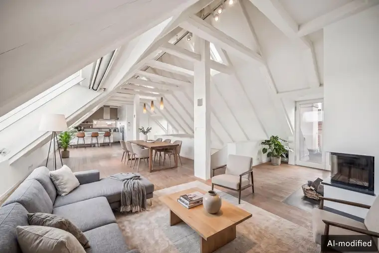 Blick auf den Stephansdom – Dachgeschoss-Maisonette in Toplage