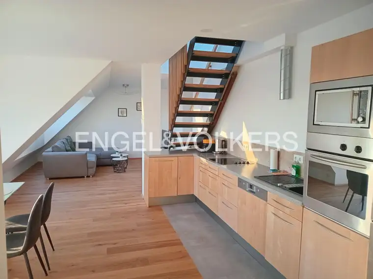 Stylische 2-Zimmer-Dachgeschosswohnung in der Leopoldstadt