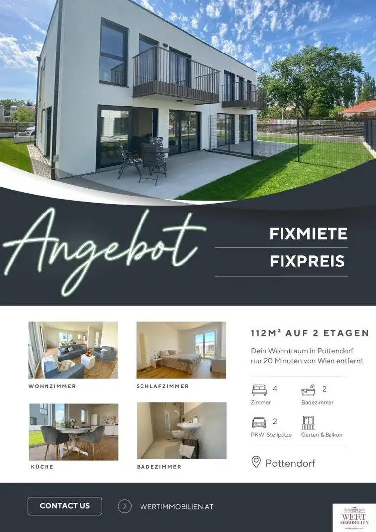 Top-Preis, Top-Lage - Doppelhaushälfte nahe Wien