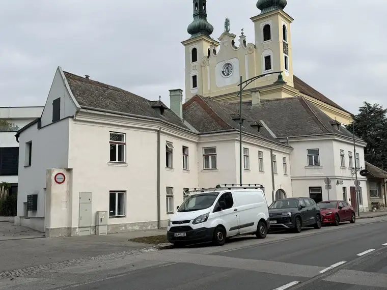 Klimatisierte Altbauwohnung mit großzügigem Wohnbereich, Tischlerküche und Terrasse in Maria Lanzendorf