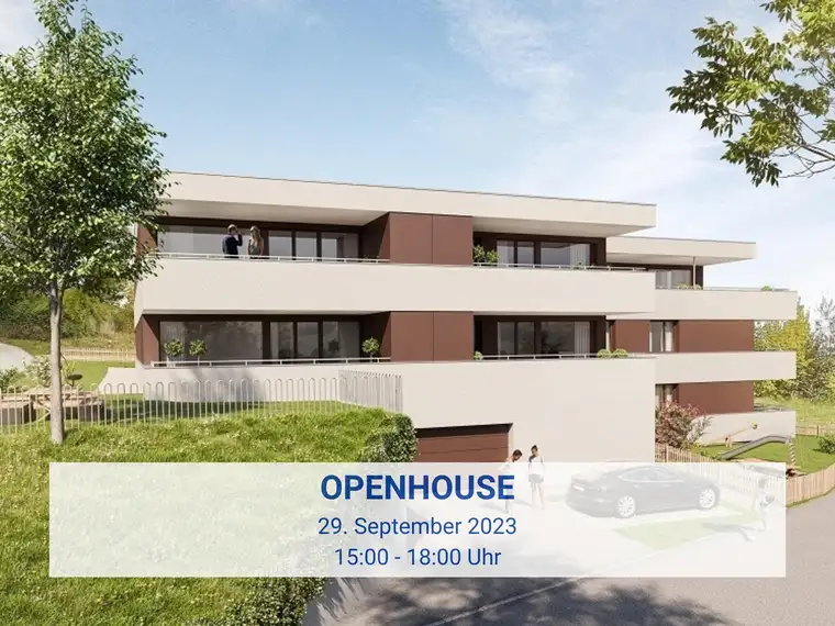 Neubau: Am Fuße des Jagdberges 3 Zi Wohnung