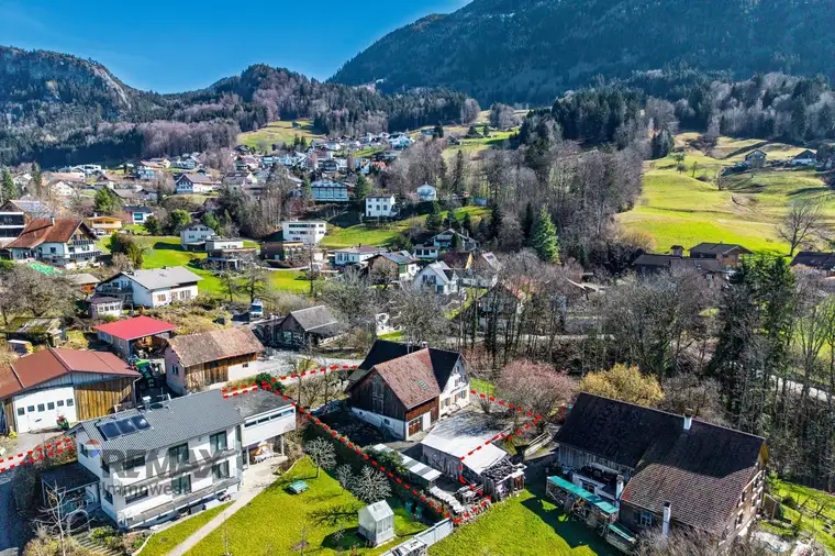 Besondere Gelegenheit: Idyllisch gelegenes Grundstück mit Altbestand in Ruhelage von Hohenems-Reute