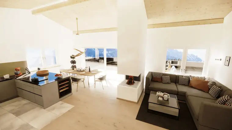 Penthouse mit Gebirgsblick