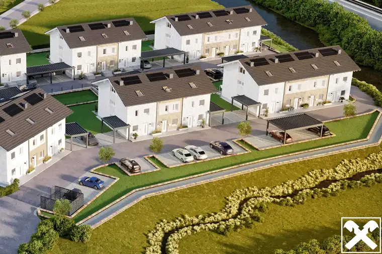 Neubau: Mittelreihenhaus am Blumenfeld