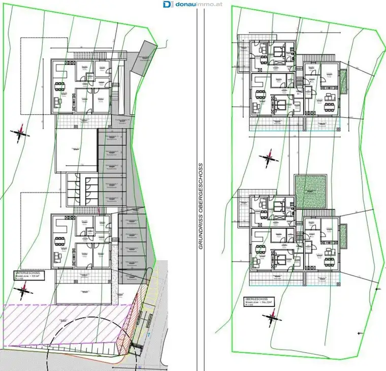 Entwurfskonzept 8 Wohnungen Hart bei St. Peter für Bauträger