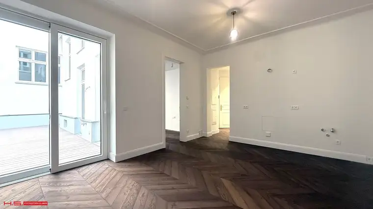SERVITENVIERTEL- TERRASSENERSTBEZUG auf " GARTENEBENE" - HIGH END ALTBAUWOHNUNG - STILJUWEL - 2 ZIMMER + NR - RUHELAGE
