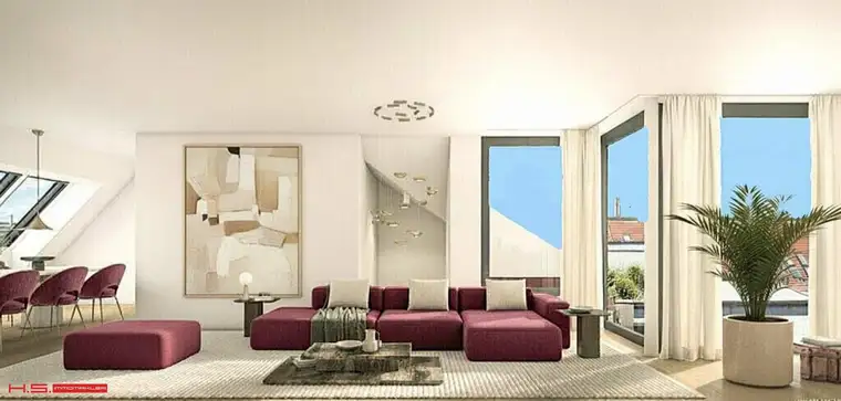 SERVITENVIERTEL - GENIALES PENTHOUSE 160m² WFL mit 2 großen TERRASSEN - HIGH END AUSFÜHRUNG - BEZUG 1. QUARTAL 2028