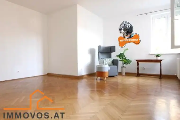 Cottagelage - barrierefrei - Grünblick rundum! Sehr feine 2 Zimmer Altbauwohnung