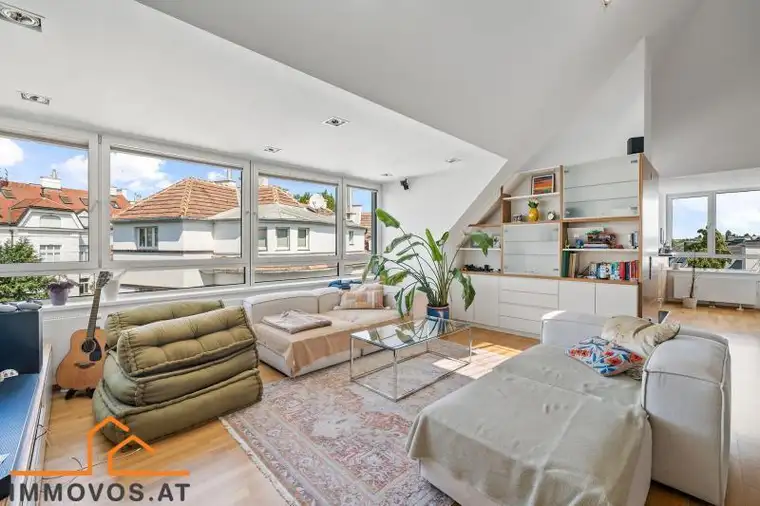 Kahlenbergfernblick - Gersthofer Cottage: DG-Wohnung mit Terrasse + 43 m2 Garage + barrierefreier Lift