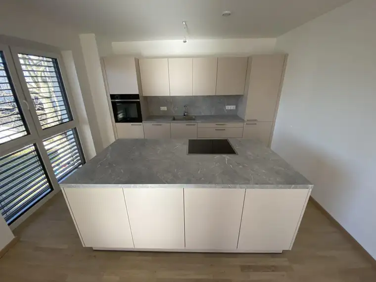 Repräsentative, neue 4 Zimmer Wohnung mit großer Terrasse, 2 Garagenplätzen und Blick auf den BISAMBERG