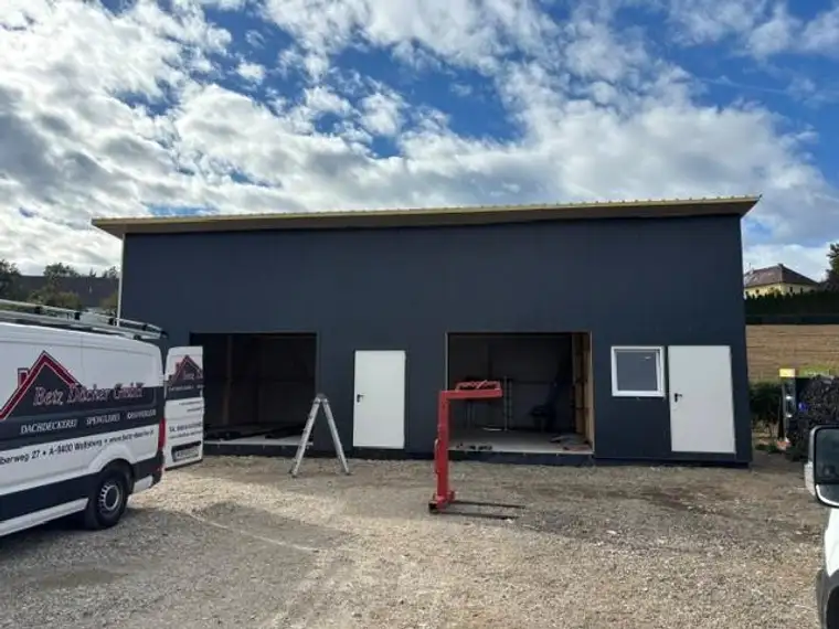 Neue Lagerhalle im Industriegebiet St.Andrä - Maße: 13,30 x 8,00