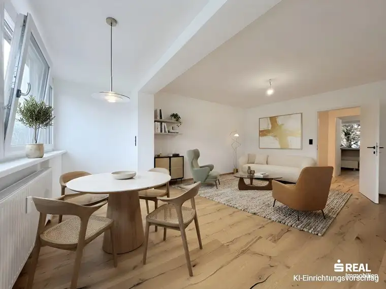 Arzl: sonnige 3-Zimmer-Wohnung mit Garage, hochwertig saniert