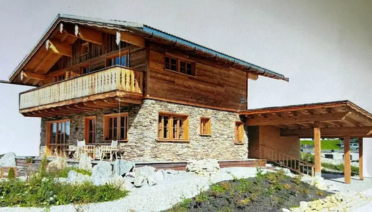 Objekt Nr.: SOND3000 - NÄHE SAMNAUN/Österreichische Seite: Neubauprojekt 2024/25: Chalet im traditionellen alpenländischen Almhütten Style in gigantischer Aussichtslage