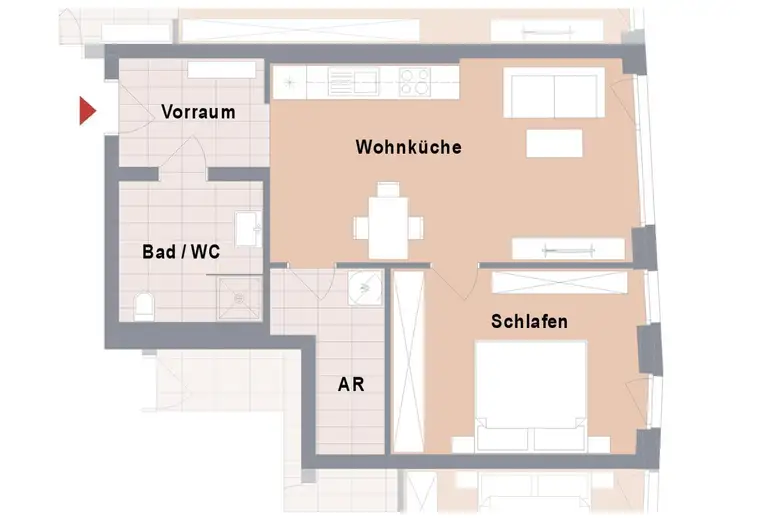 Kaufnebenkosten-AKTION! Neubauprojekt in Toplage! Graz St.Leonhard! 2-Zimmerwohnung im 3.Stock!