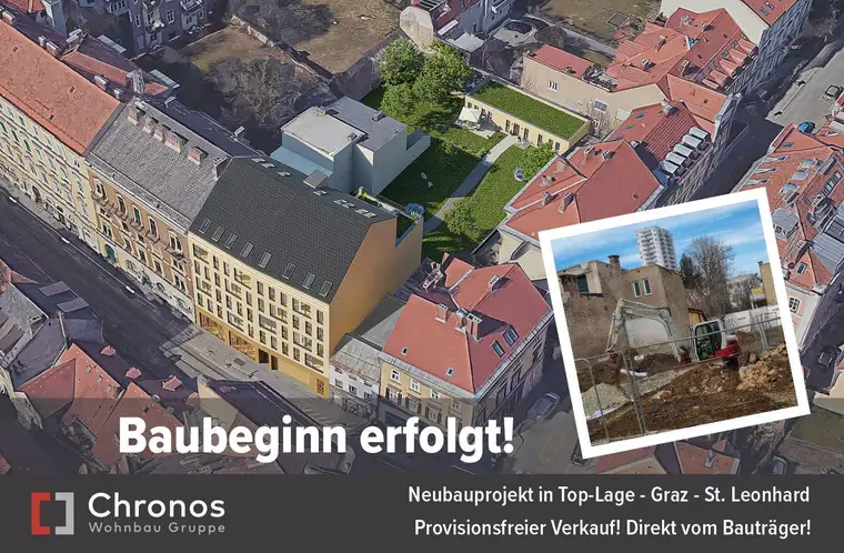 AKTION! Kaufnebenkosten sparen! Neubau-Dachgeschosswohnung mit bis zu 6 Meter Raumhöhe und Galerie im Herzen von Graz - St.Leonhard!