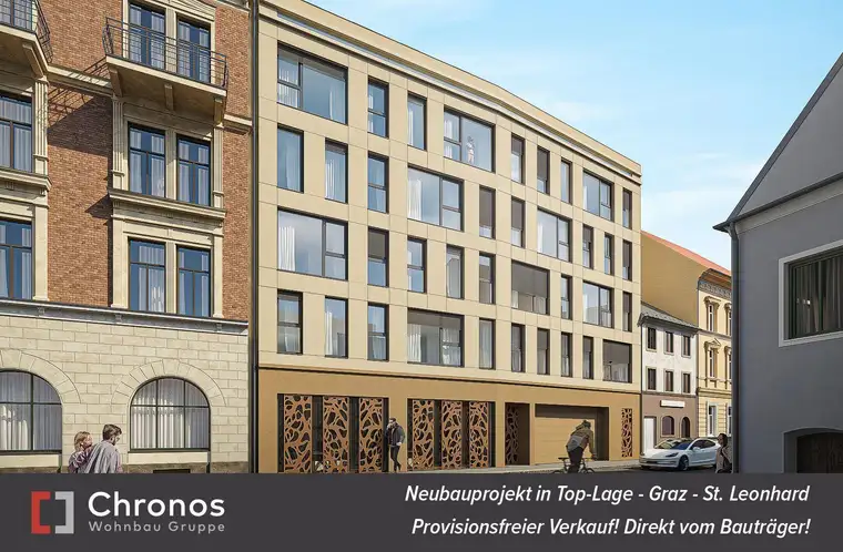 PROVISIONSFREI! Neubauprojekt - St.Leonhard! Große 2-Zimmerwohnung mit Innenhofbalkon!
