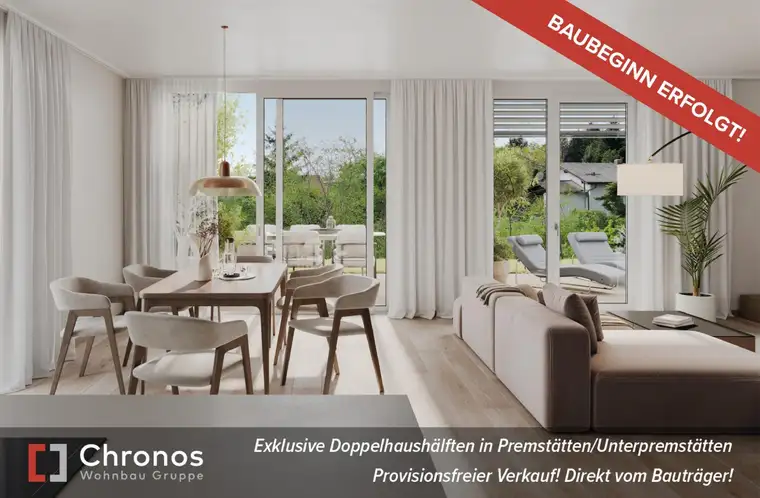Vorverkaufs-AKTION! Baubeginn Erfolgt! Neubau-Doppelhaushälfte in Unterpremstätten! Ziegelmassiv-Bauweise!