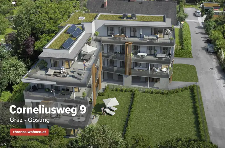 VERKAUFSSTART! Neubauprojekt in Ruhelage in Gösting! 2-Zimmerwohnung mit Westbalkon!