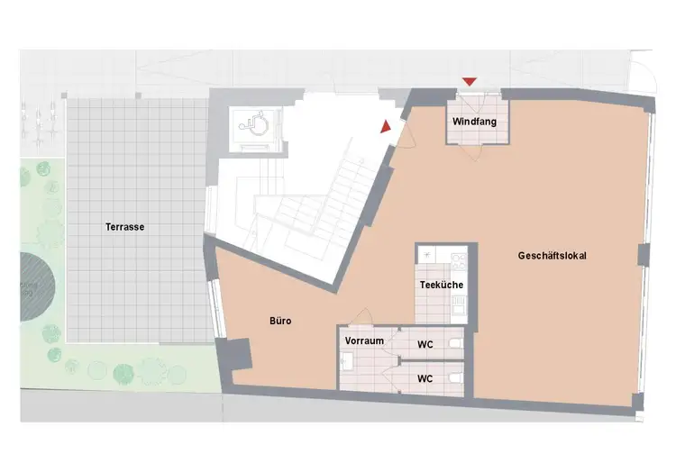 PROVISIONSFREI! Erdgeschoss - Gewerbefläche direkt in der Leonhardstraße 29!