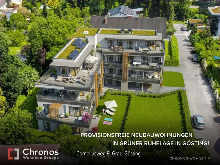 Neubau-3-Zimmerwohnung mit West-Balkon in Ruhelage in Gösting!