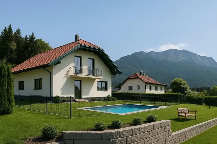SCHNÄPPCHEN! NEUBAU WURDE MIT HOCHWERTIGEN MATERIALIEN ERRICHTET: BAUKOSTEN: über 800.000.- (ohne Grundstück)!